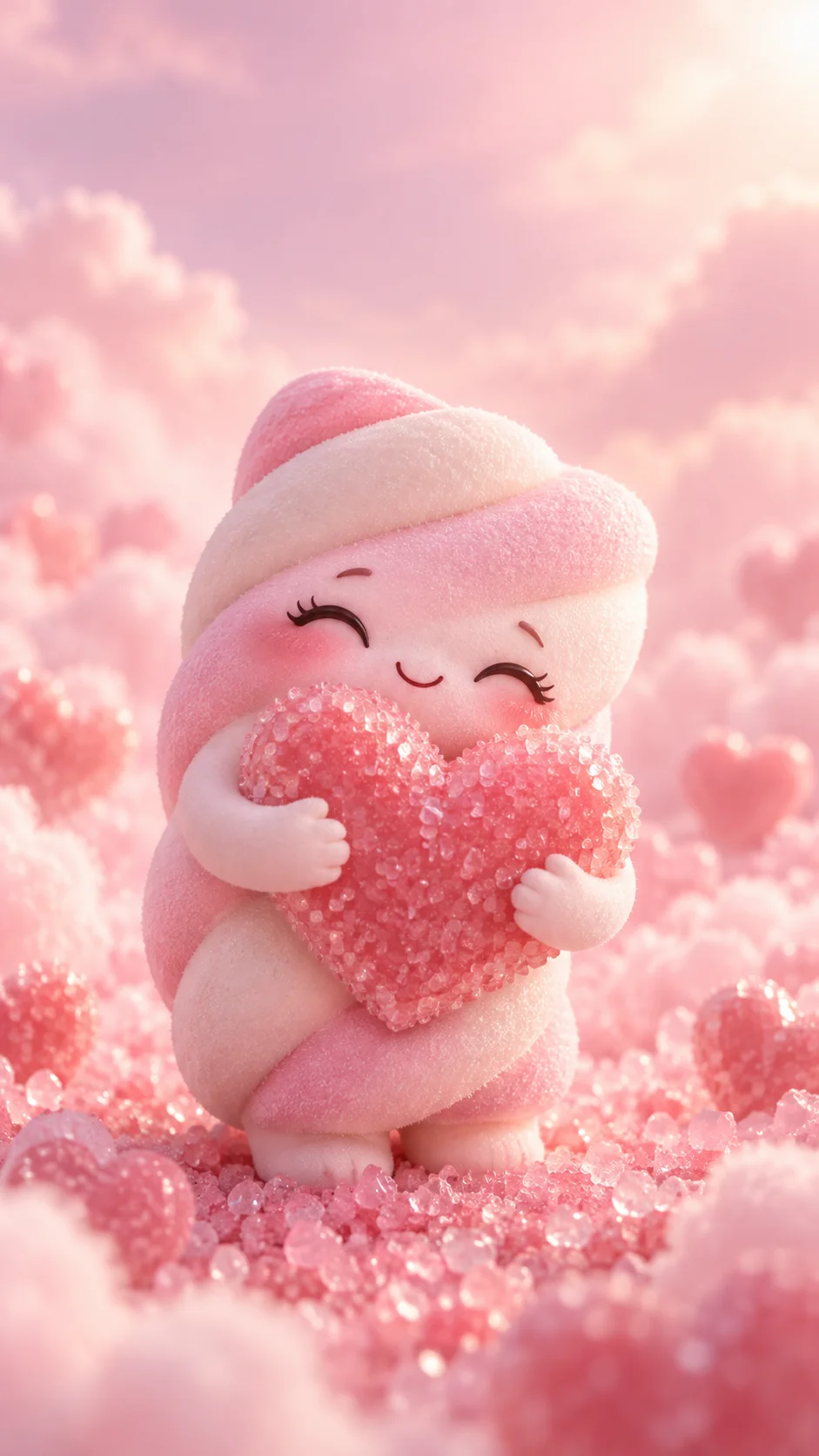 Marshmallow · coração de açúcar